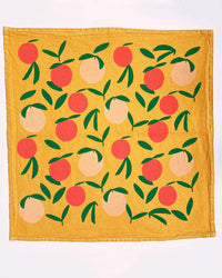 Julie Peach Home Yellow Peach Toss 20 inch Tea Towel