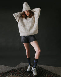 Mabli Clothing Blewog Pullover in Moss Speckle