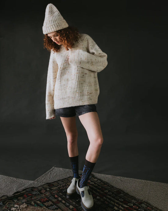 Mabli Clothing Blewog Pullover in Moss Speckle