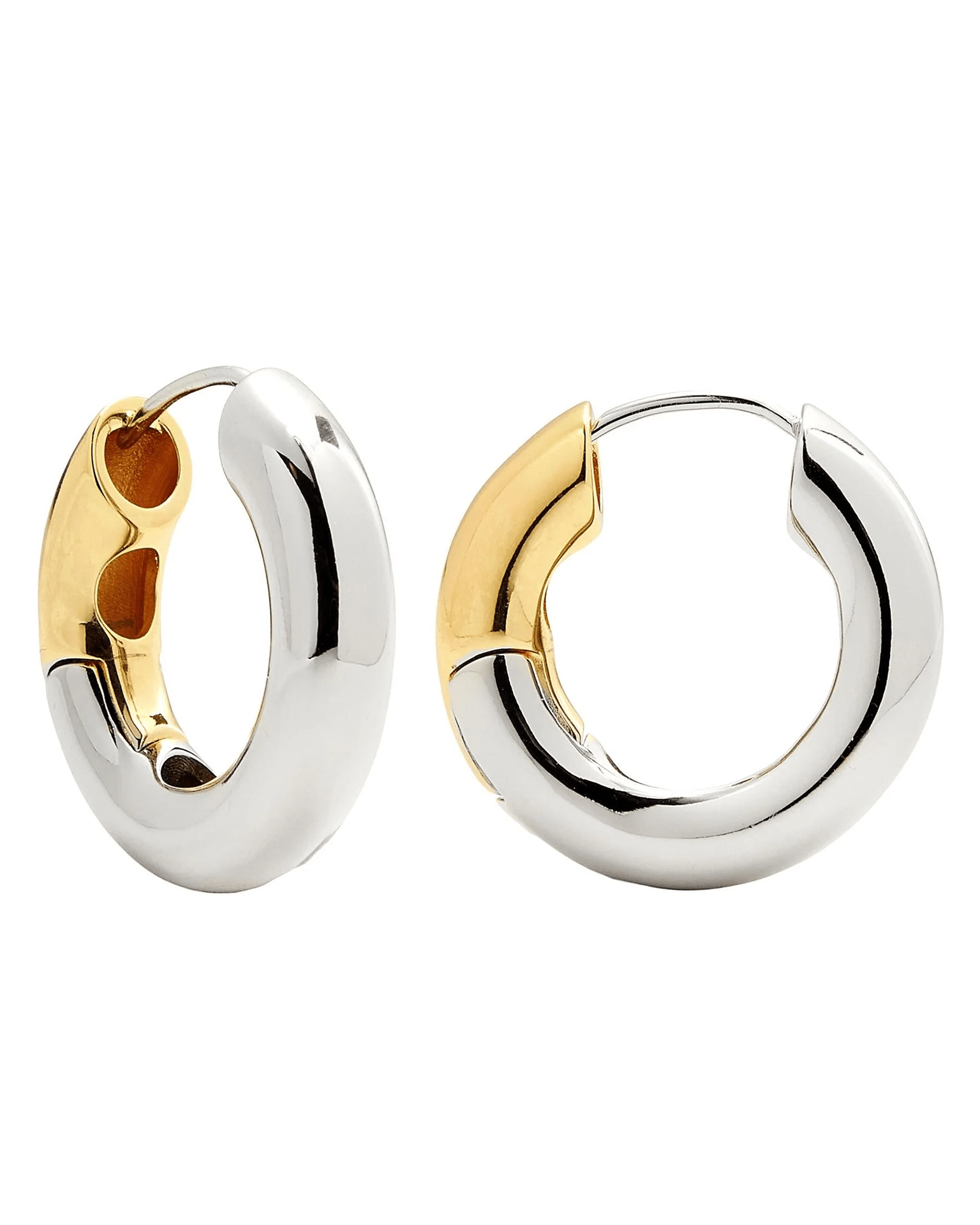 Chunky Hoops in 3/4 Silver