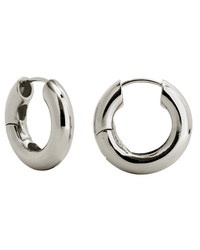 Machete Jewelry Silver Chunky Hoops in Silver