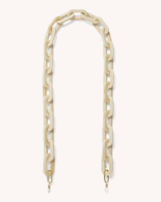 Machete Accessories Chunky Sunglass Chain in Alabaster