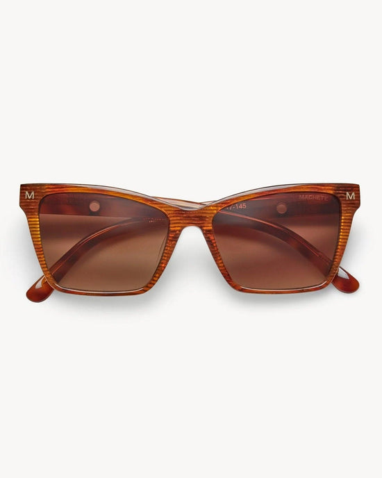 Machete Accessories Sally Sunglasses in Dark Tortoise Stripe