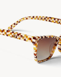 Machete Accessories Sally Sunglasses in Tortoise Checker