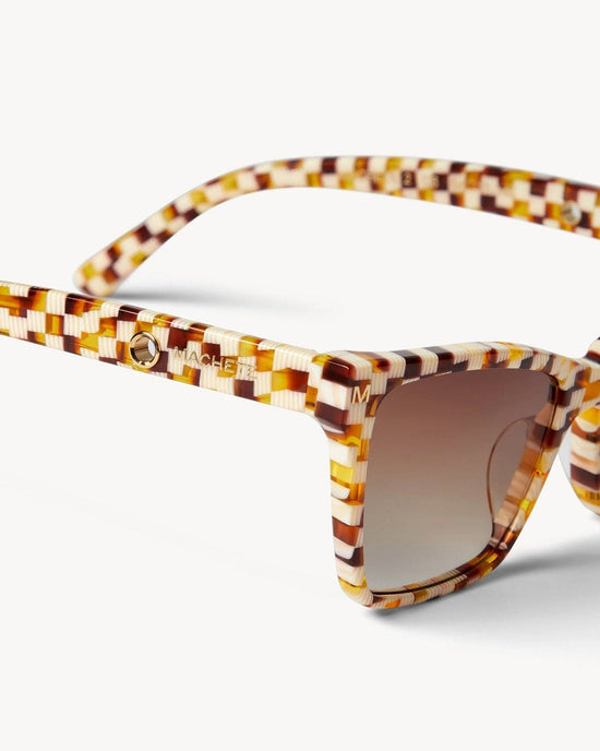 Machete Accessories Sally Sunglasses in Tortoise Checker