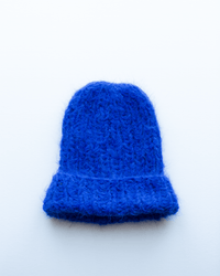 Maiami Shaggy Alpaca Hat in Electric Blue 