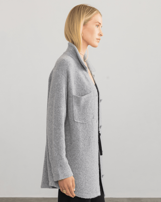 Margaret O'Leary Berkeley Shacket in Cloud 