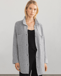 Margaret O'Leary Berkeley Shacket in Cloud 