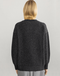 Margaret O'Leary Clothing Fairfax Cardi in Black/Pepper