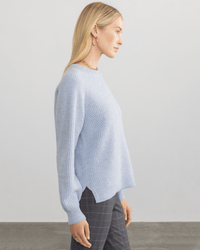 Margaret O'Leary Clothing Marin Pullover in Fog/Riveria