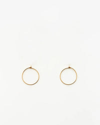 Nashelle Jewelry Gold / O/S Medium Classic Hoop Earrings in 14K Gold Fill