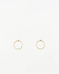 Nashelle Jewelry Gold / O/S Small Classic Hoop Earrings in 14K Gold Fill