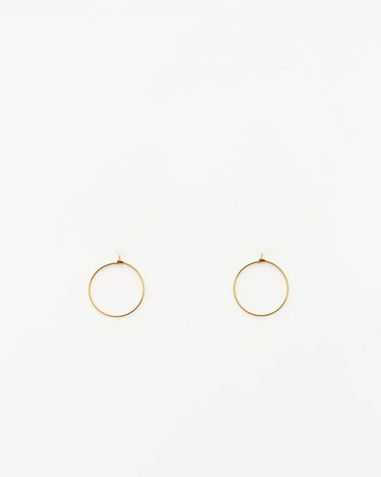 Nashelle Jewelry Gold / O/S Small Classic Hoop Earrings in 14K Gold Fill