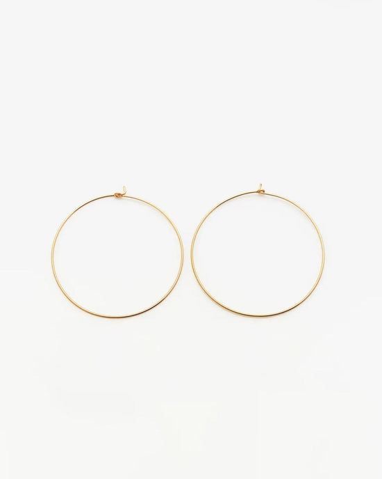 Nashelle Jewelry Gold / O/S XL Classic Hoop Earrings in 14K Gold Fill