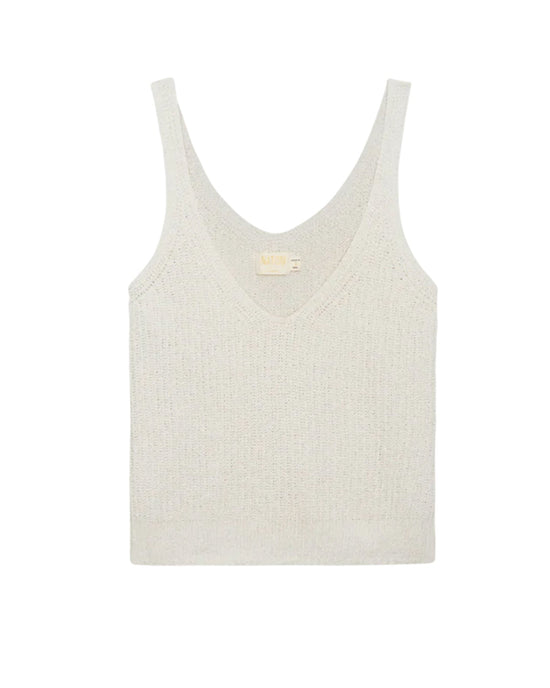 Nation LTD Cece Sweater Tank in Porcelain 