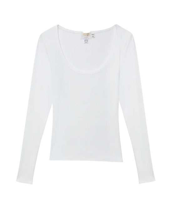 Nation LTD Clothing Elaine Long Sleeve in White