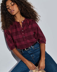 Nation LTD May Flannel Top in Party Plaid 