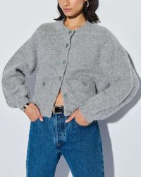 Nation LTD Tessa Cardigan in Dove Gray Heather 