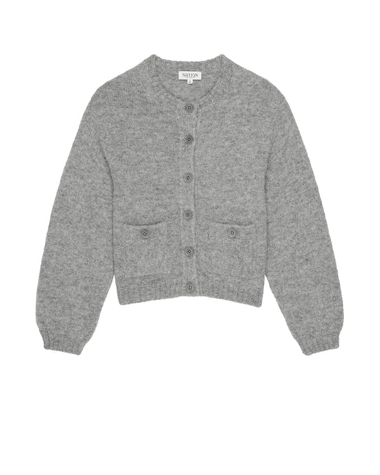 Nation LTD Tessa Cardigan in Dove Gray Heather 