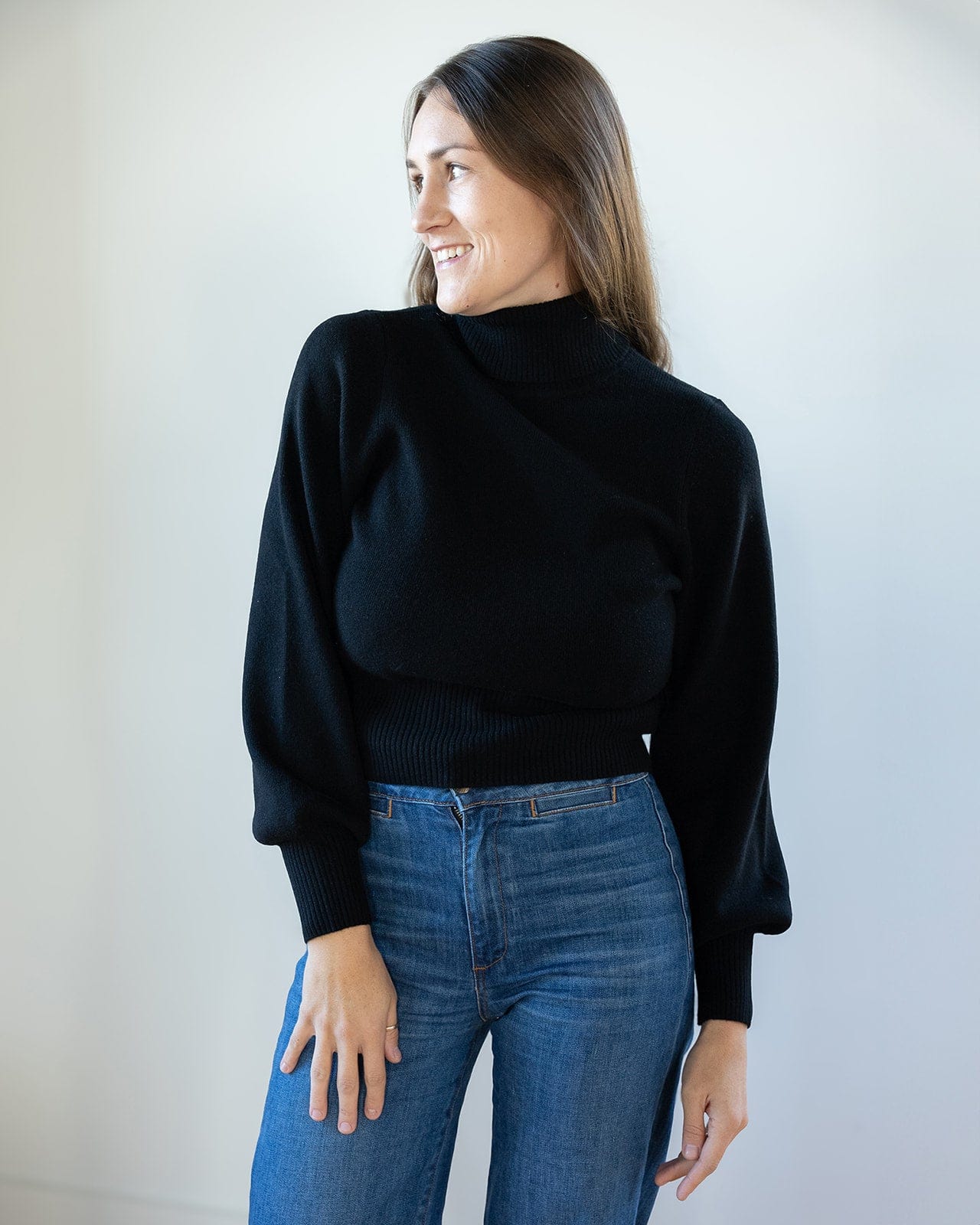 Polly Turtleneck in Black