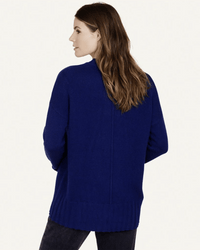 Not Monday Mila Cashmere Crewneck in Night Sky 