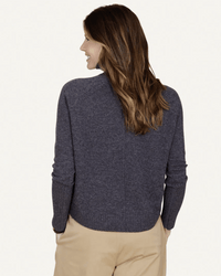 Not Monday Sloane Cashmere Turtleneck in Flannel 