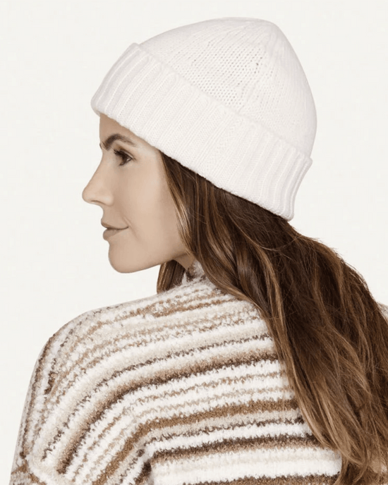 Not Monday Stella Beanie in Ivory 