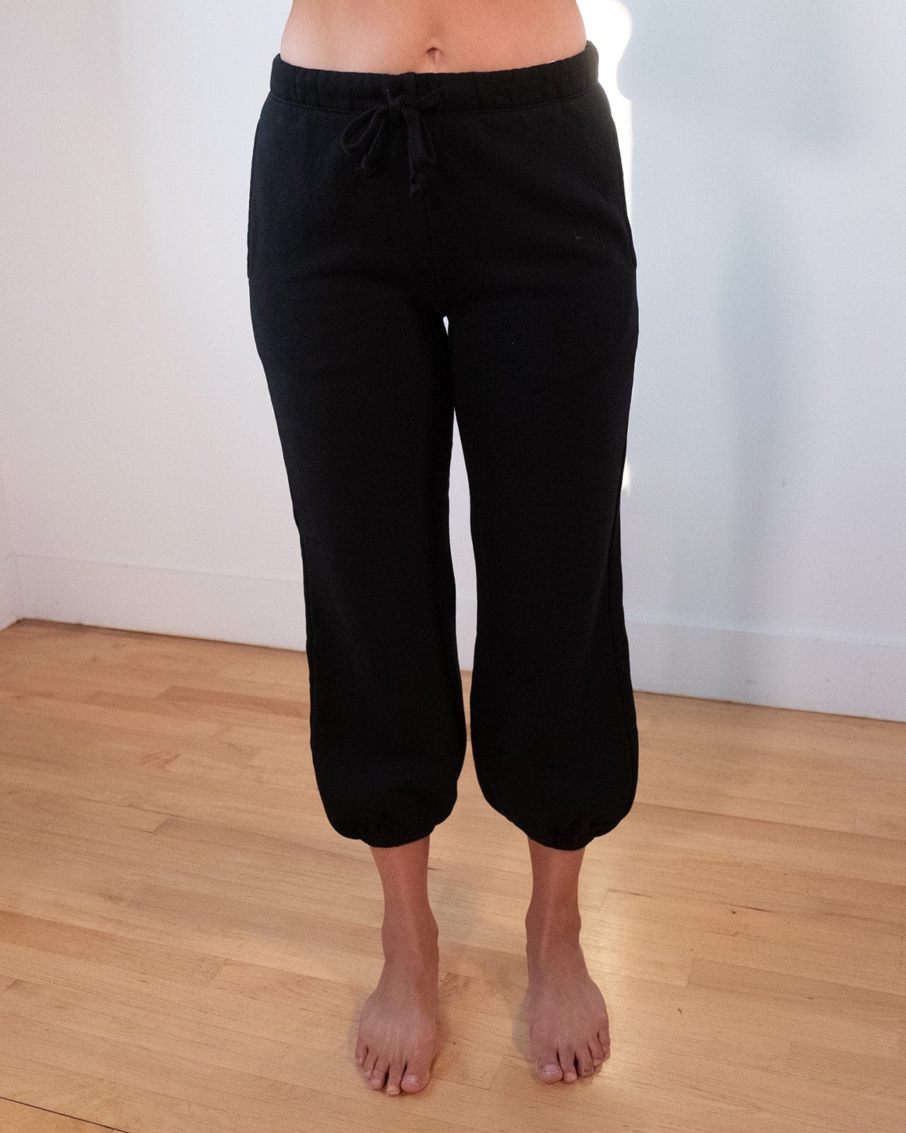 Shane Drawstring Jogger in Black