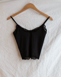 Only Hearts Del w/ Lace Cropped Cami in Black 