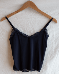 Only Hearts Del w/ Lace Cropped Cami in Navy 