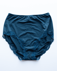 Only Hearts Del w/ Lace High Waist Brief in Juniper 