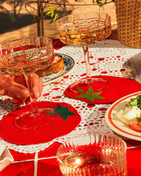 Piecework Puzzles Home Tomato Cocktail Napkins S/4