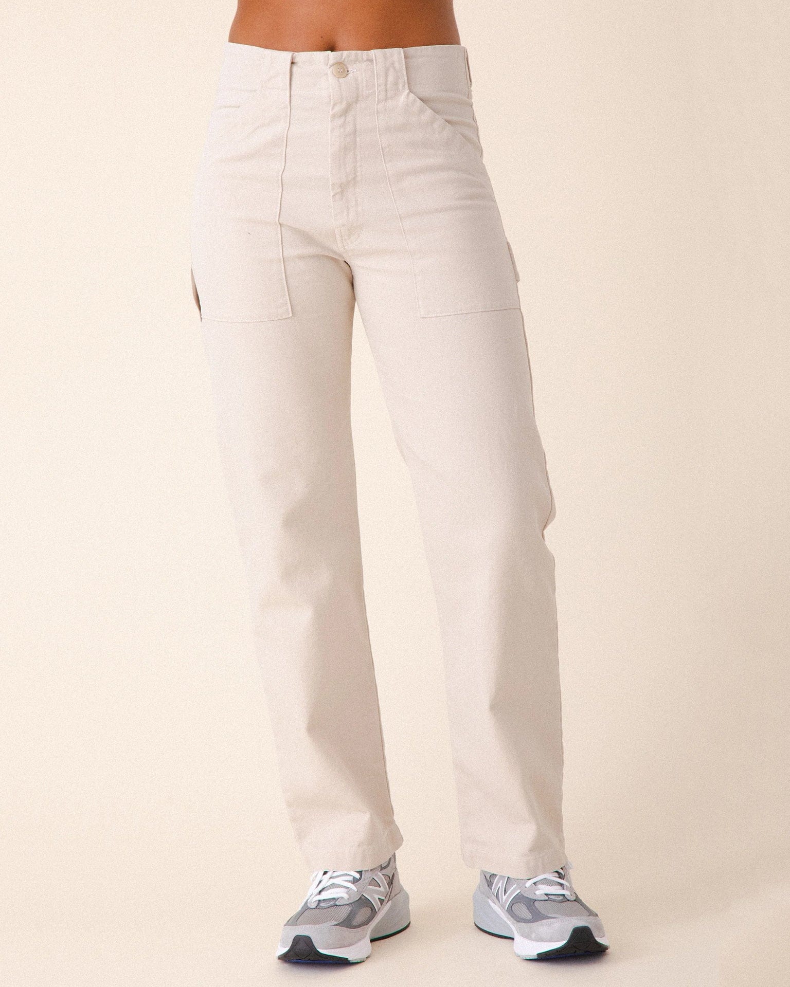 Canvas Utility Pant in Natural