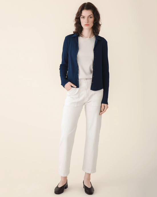 Prairie Underground Clothing Long Carpenter Pant in Oyster