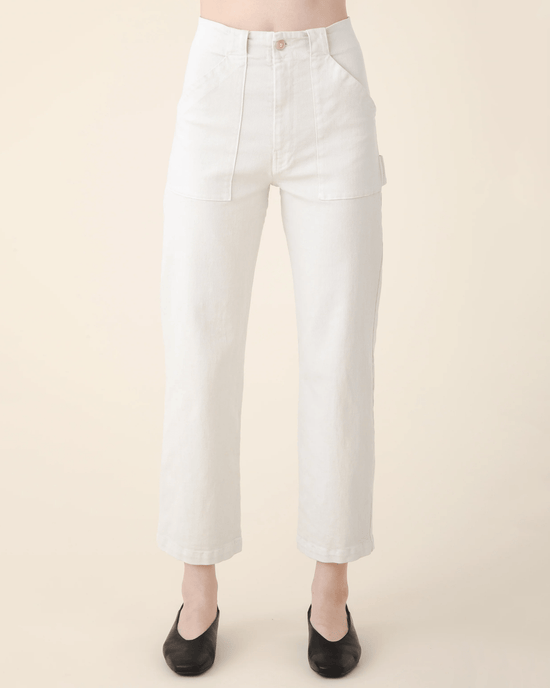 Prairie Underground Clothing Long Carpenter Pant in Oyster