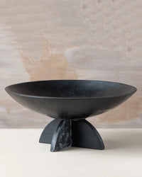 Saarde HOME Flow Resin Fruit Bowl in Ash Black