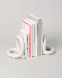 SIN Home Cream / 22X22 Bacchus Bookends (Pair) in Cream