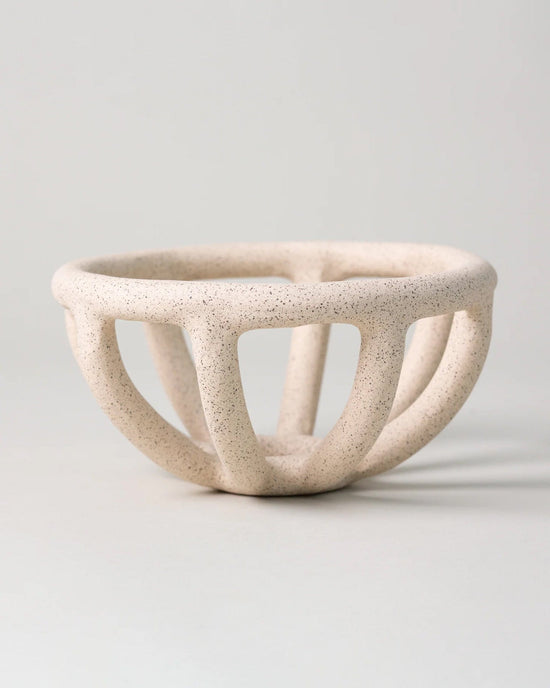 SIN Home Prong Fruit Bowl in Sand