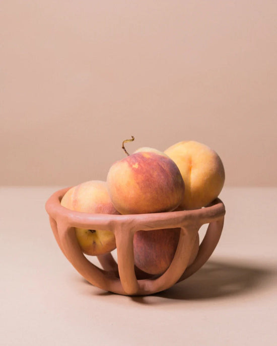 SIN Home Prong Fruit Bowl in Terracotta