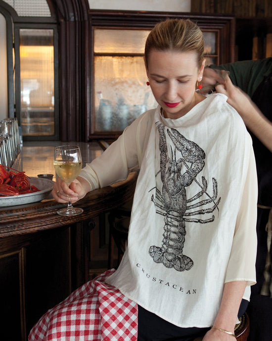 SIR / MADAM Home Crustacean Linen Bib