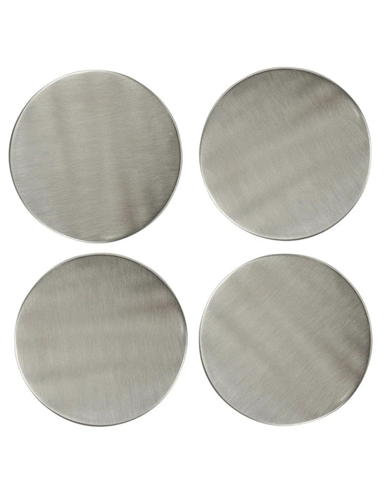 SIR / MADAM Home Nickle-Plated Coaster Set/4