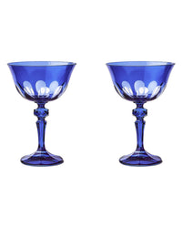 SIR / MADAM Home Rialto Glass Coupe Moon Glow Set/2