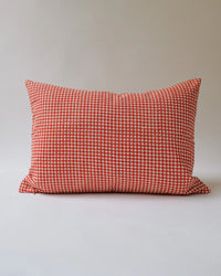 Soil to Studio Home Rojo / 14X20 Rekha Linen Pillow - 14 x 20 in Rojo