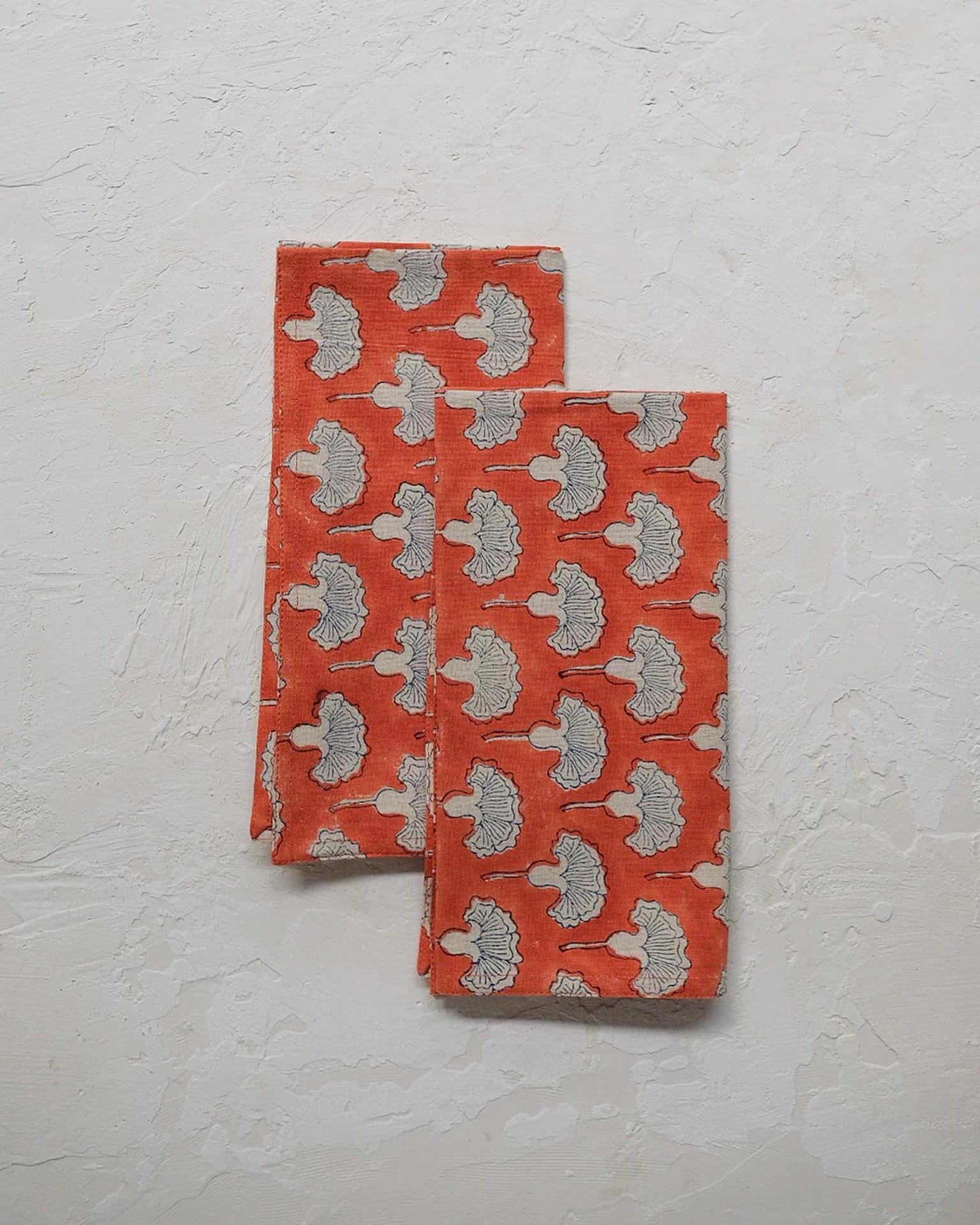 Seema Table Napkins S/4 in Poppy Orange