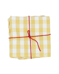 Suzette a table Home Libeccio Mustard Cloth Napkins S/4