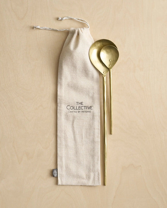 The Collective Forge Brass Stir Spoons - S/2 