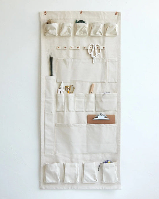 The Floral Society HOME Canvas Wall Organizer