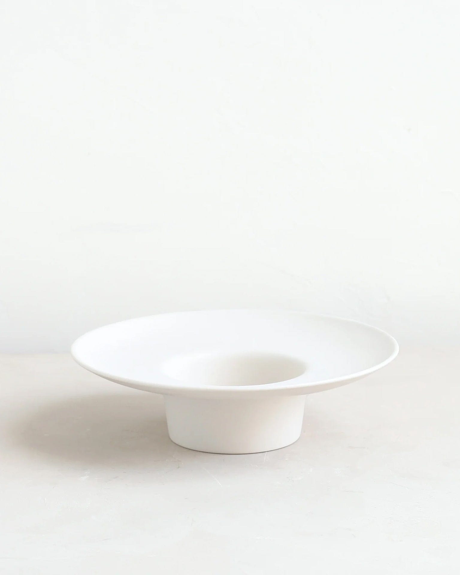 Ceramic Ikebana Vase in Matte White