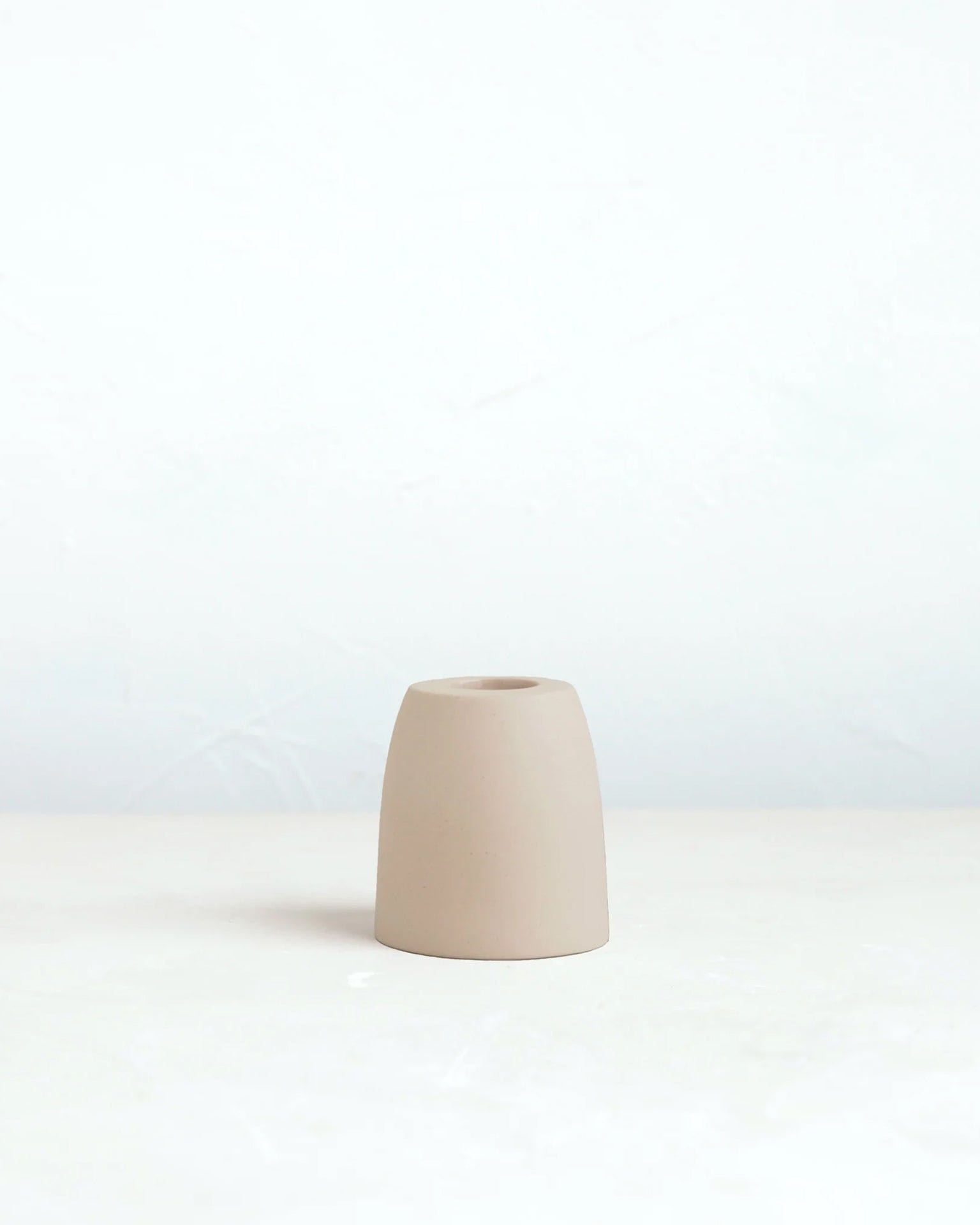 Cone Petite Ceramic Taper Holder in Sand