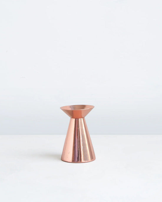 The Floral Society Copper Taper Holder - Short 